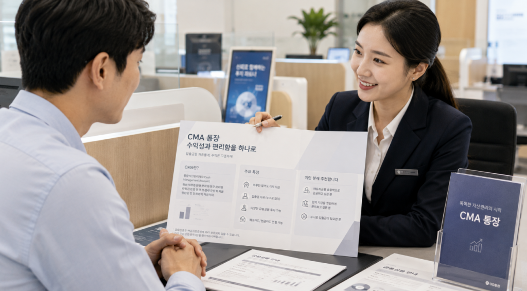 CMA 통장 활용법, 금리비교·파킹통장차이·장단점·개설방법까지 총정리