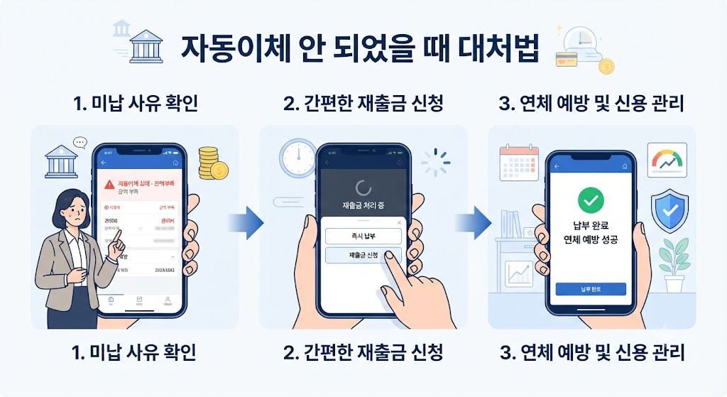 자동이체가 안 되었을 때 대처법