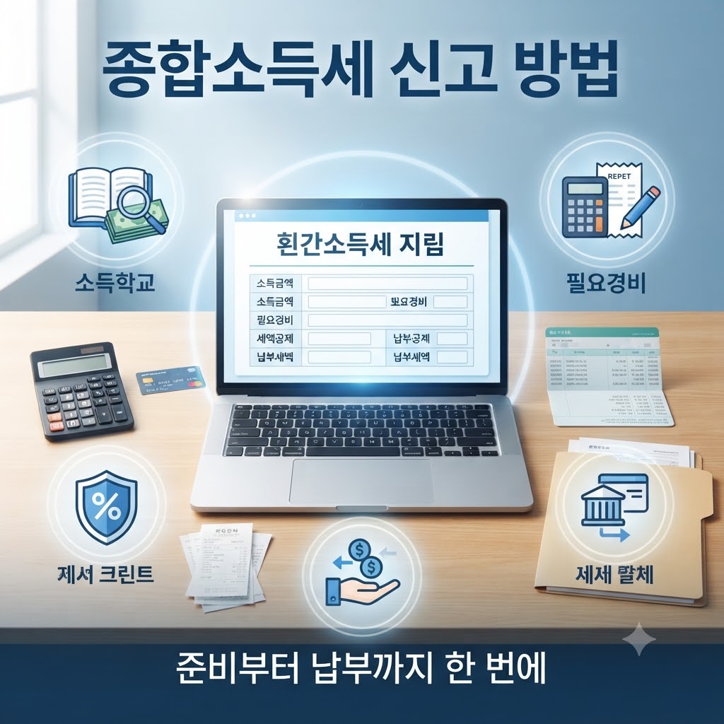 종합소득세 신고 방법 알아보는 중
