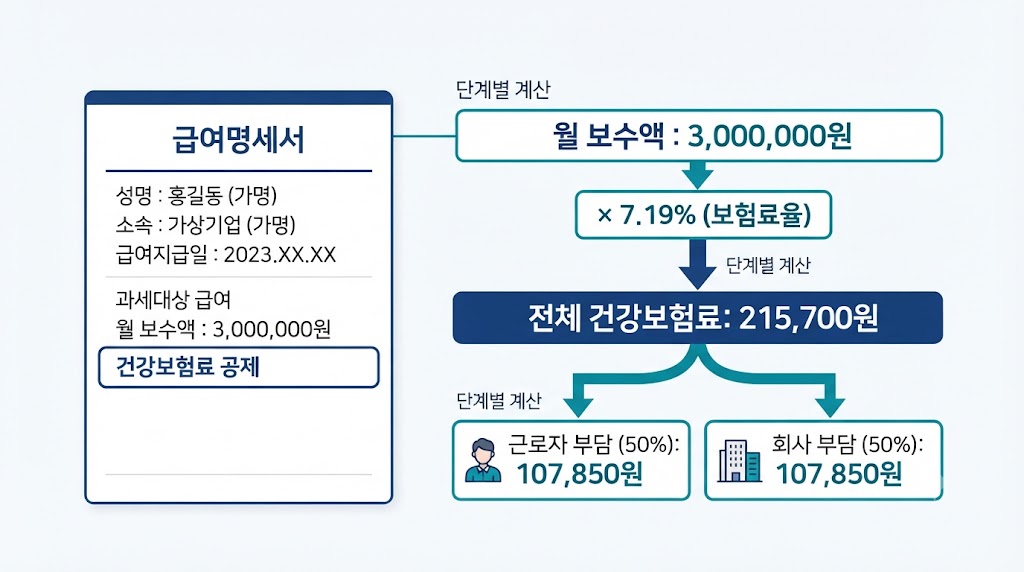 직장가입자 건강보험료는 어떻게 계산될까