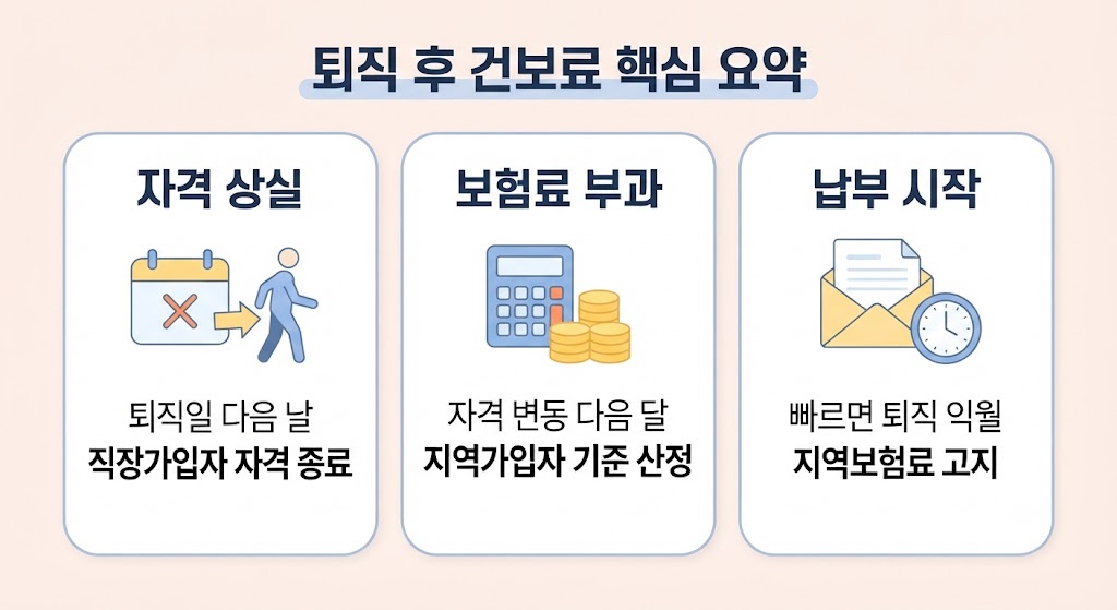 퇴직 후 건강보험료, 언제부터 피부양자 상실하고 지역가입자로 전환될까