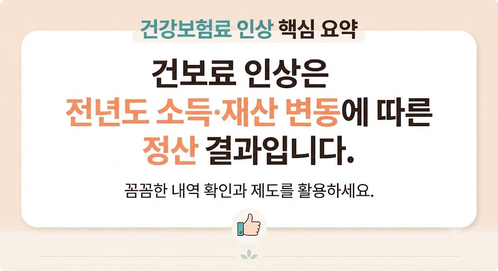 건강보험료가 갑자기 오른 이유 4가지와 납부 부담 줄이는 대처 방법
